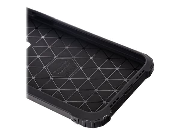 X-Shield Hard - Baksidesskydd för mobiltelefon - termoplastisk polyuretan (TPU) - svart - för Apple iPhone XR