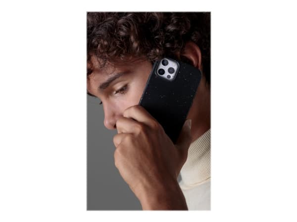 dbramante1928 Grenen - Baksidesskydd för mobiltelefon - biologiskt nedbrytbart växtbaserat material - svart - 6.7" - för Apple iPhone 12 Pro Max
