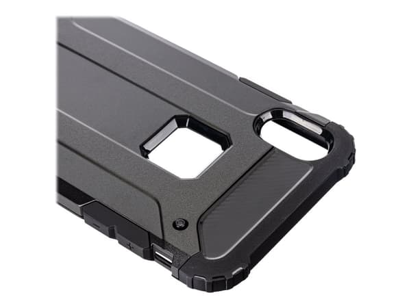 X-Shield Hard - Baksidedeksel for mobiltelefon - termoplast-polyuretan (TPU) - svart - for Apple iPhone XS Max