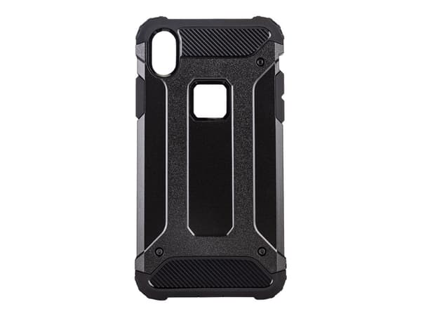 X-Shield Hard - Baksidedeksel for mobiltelefon - termoplast-polyuretan (TPU) - svart - for Apple iPhone XS Max