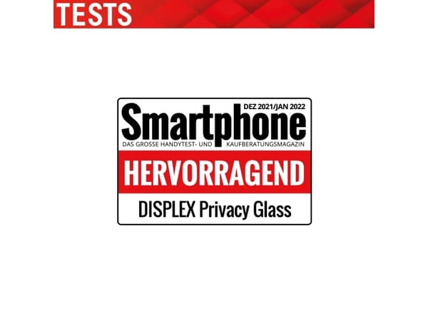 Displex Privacy Panzerglas (10H) für Apple iPhone 2021 (5.4") - Eco-Montagerahmen - Privacy Filter (01487)