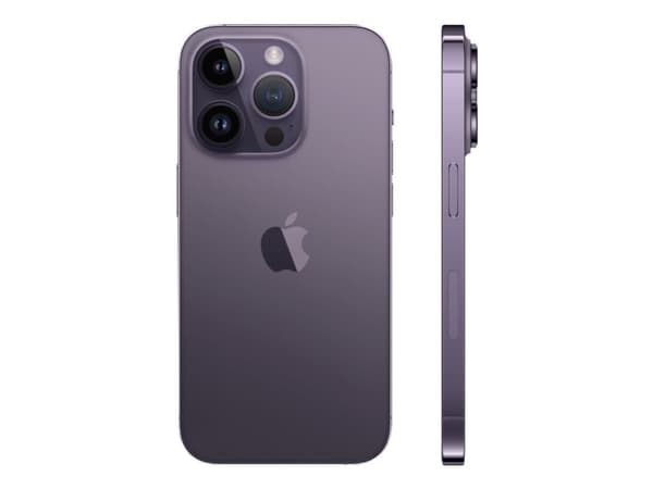 Apple iPhone 14 Pro - 5G älypuhelin - dual-SIM / Sisäinen muisti 128 Gt - OLED-näyttö - 6,1" - 2556 x 1179 pikseliä (120 Hz) - 3x takakamera 48 MP, 1