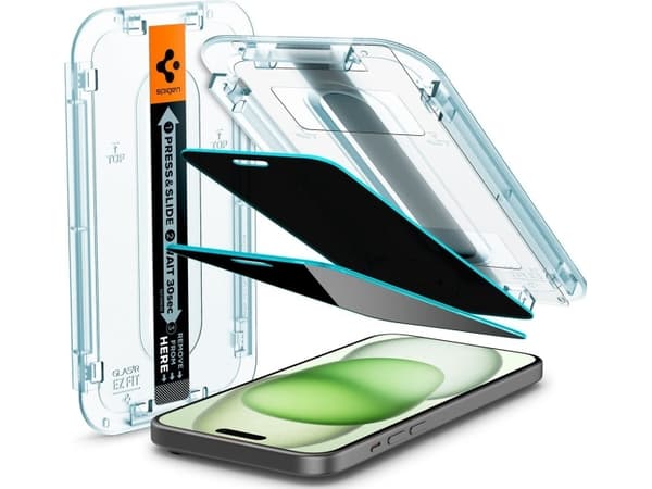 Spigen AGL06885, Apple, iPhone 15 Plus, 2 styck
