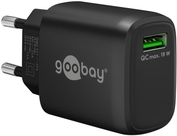 Goobay 61671, Innendørs, AC, 3 A, Sort Sort