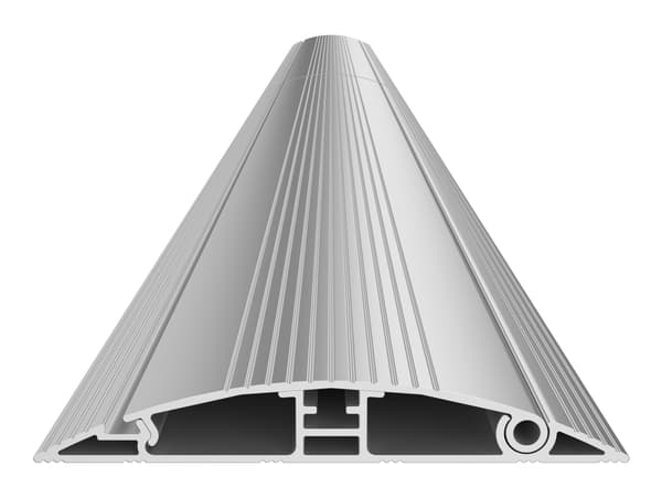 Multibrackets M - Kabeldekke - 139 mm bredde, aluminium - gulvmonterbar - 2.2 m - svart