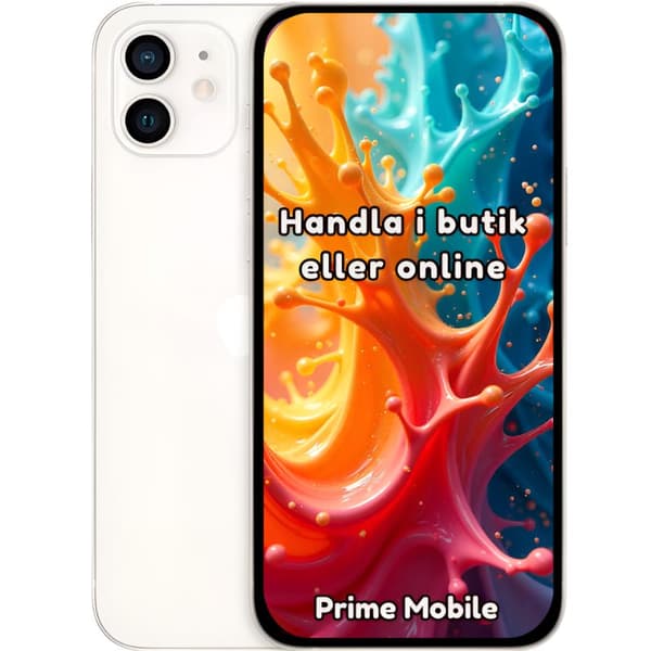 iPhone 12 128GB 100% akun kunto Kuin uusi Valkoinen