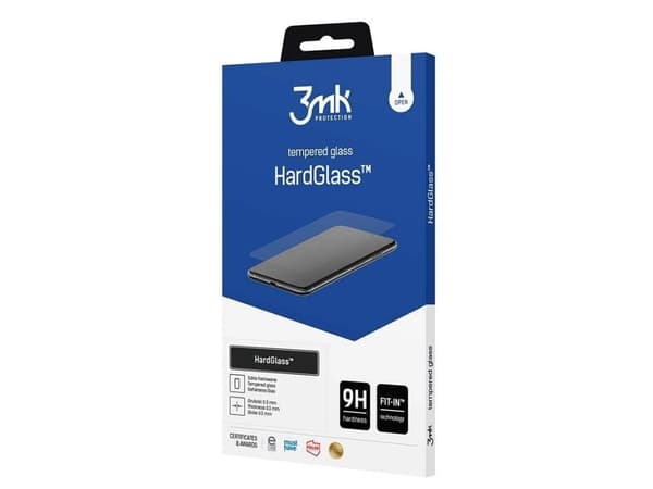 3MK HardGlass, Apple, iPhone 15 Pro Max, Slagbestandig, Ripebestandig, Gjennomsiktig, 1 stykker
