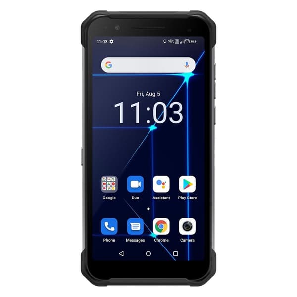 Hammer Construction | Silver | 6 " | IPS | 1080 x 2160 pixels | Mediatek | G85 | Internal RAM 6 GB | 128 GB | microSD | Dual SIM | Nano SIM | 3G | 4G Sort, Sølv