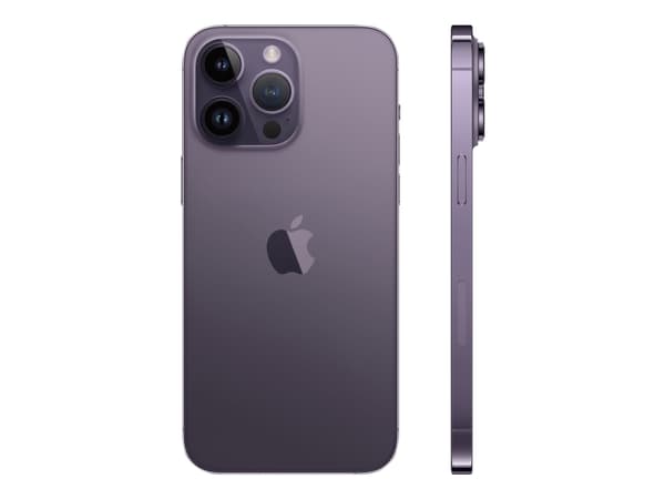 Apple iPhone 14 Pro Max - 5G smartphone - dual-SIM / Internminne 512 GB - OLED-skärm - 6.7" - 2796 x 1290 pixels (120 Hz) - 3 st. bakre kameror 48 MP