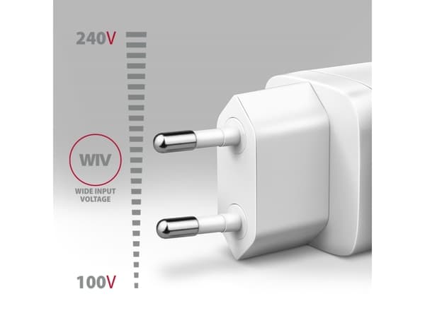 Axagon ACU-DPQ65W, Innendørs, AC, 20 V, Hvit