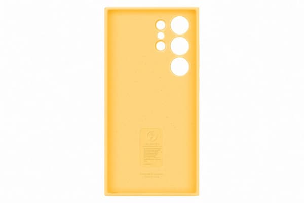 Samsung® | Galaxy S24 Ultra Silikonfodral - Bagsidecover - Gul