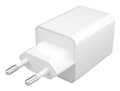 Miniatyrbilde 2 av 3: mophie Essentials Power Adapteris Dual USB-C PD 50W EU Baltas