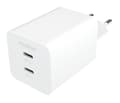 Miniatyrbilde 1 av 3: mophie Essentials Power Adapteris Dual USB-C PD 50W EU Baltas