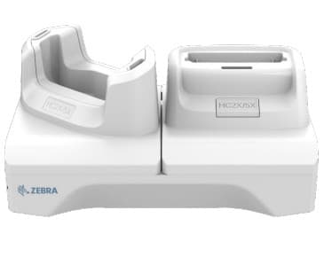 Zebra - Håndholdt ladeholder - for én enhet og ett batteri - hvit - for Zebra HC20, HC50