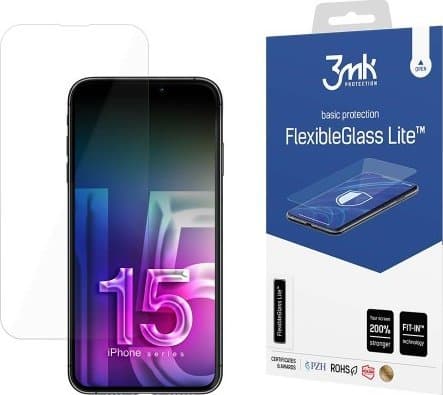 3MK FlexibleGlass Lite, iPhone 15 Plus, 1 stykker