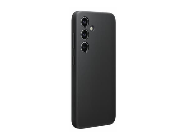 Samsung GP-FPS921HCA - Baksidesskydd för mobiltelefon - konstläder - svart - för Galaxy S24