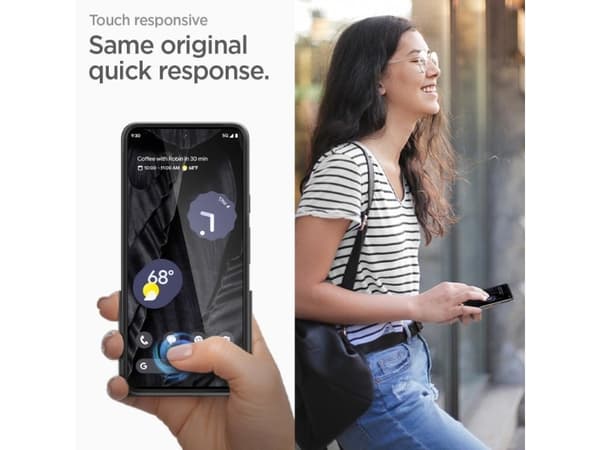 Spigen GLAS.tR AlignMaster, Google, Google Pixel 8 (2023), Reptålig, Stöttålig, Svart, Transparent, 2 styck