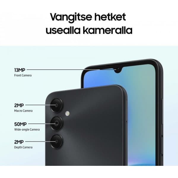 Samsung Galaxy A05s -puhelin, 64/4 Gt, hopea