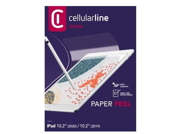 Cellularline Paper Feel - iPad 10,2" (2020) / iPad 10,2" (2019) Beskyttelsesfilm som gir skjermen samme følelse som papir, Matt skjermbeskytter, 25,9
