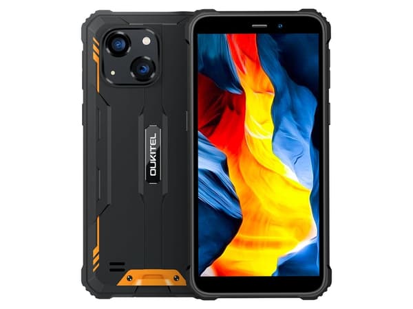 Oukitel WP32, 15,1 cm (5.93"), 4 GB, 128 GB, 20 MP, Android 13, Svart, Orange Svart, Orange