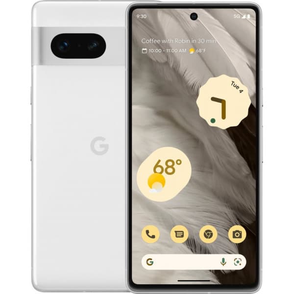 Google Pixel 7 5G -puhelin, 128/8 Gt, Snow Valkoinen