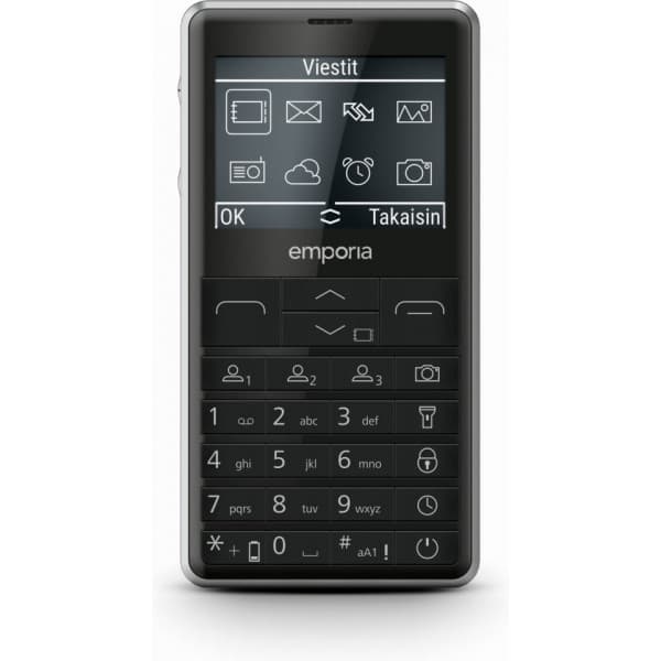 Emporia PRIME-LTE -telefon, sort