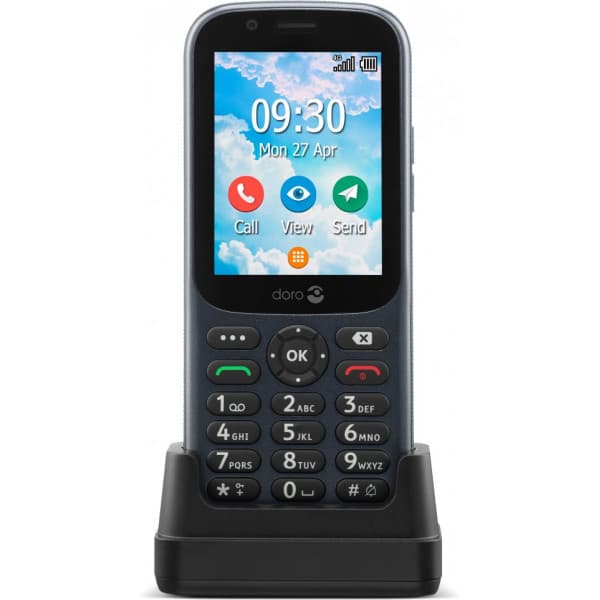 Doro 731X 4G -telefon Dual-SIM, svart