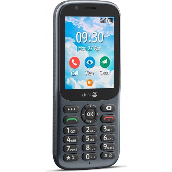 Doro 731X 4G -telefon Dual-SIM, svart