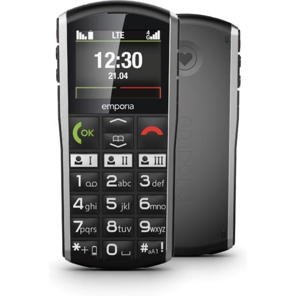 Emporia SIMPLICITY LTE -telefon, sort