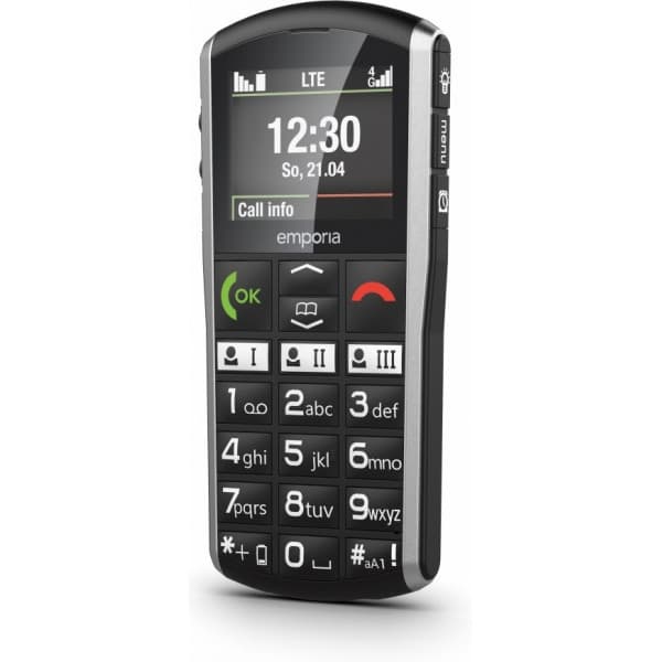 Emporia SIMPLICITY LTE -telefon, sort