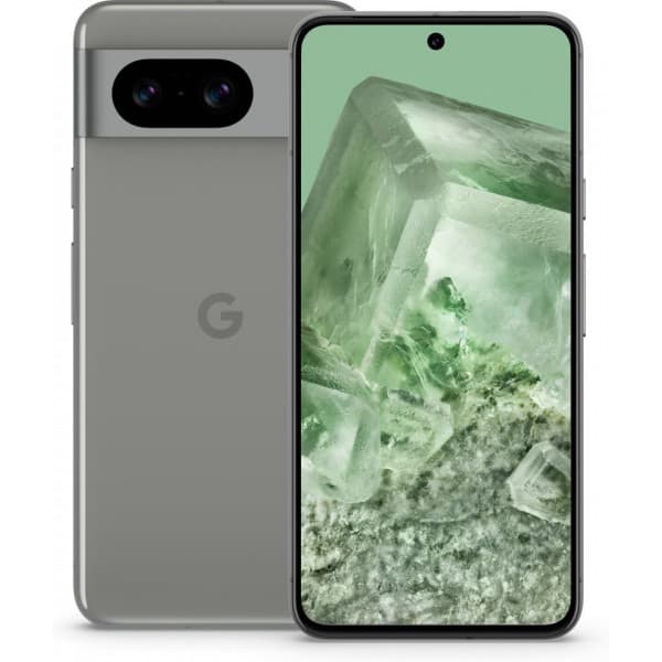 Google Pixel 8 5G-telefon, 128/8 GB, Hazel Grøn, Grå