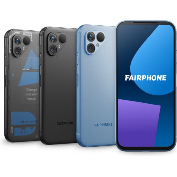 Fairphone 5 5G -telefon, 256/8 Gt, transparent
