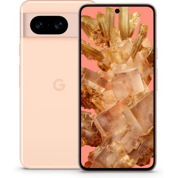 Google Pixel 8 5G-telefonen, 128/8 GB, Rose Rose