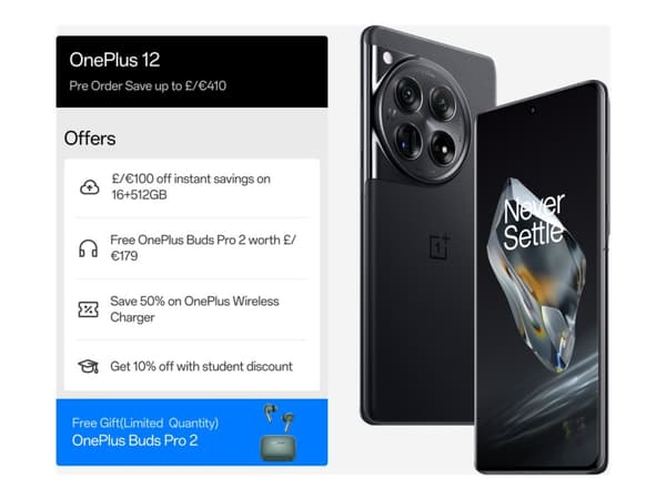 OnePlus 12 - 5G smarttelefon - dobbelt-SIM - RAM 12 GB / Internminne 256 GB - OLED-display - 6.82" - 3168 x 1440 piksler (120 Hz) - 3x bakkamera 50 M