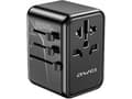 Pikkukuva 1 / 2: AWEI Network Adapter 2xUSB+3xUSB-C C-39 35W4in1 US/AU/EU/UK black Univesal Travel GaN Charger