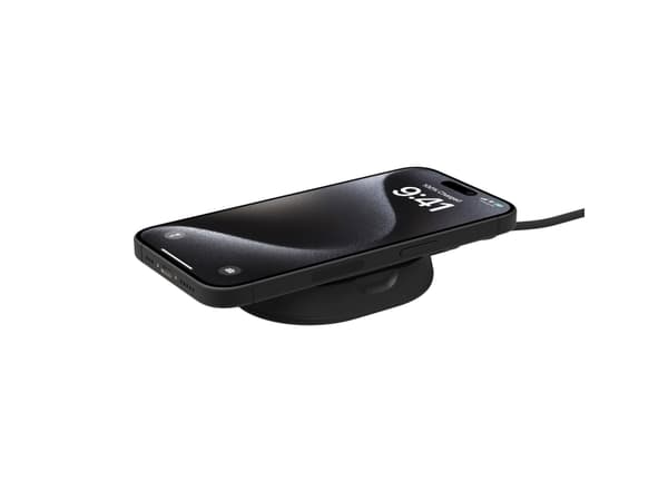 Belkin BoostCharge Pro - Trådløst ladestativ - magnetisk + AC-strømadapter - 15 watt - svart