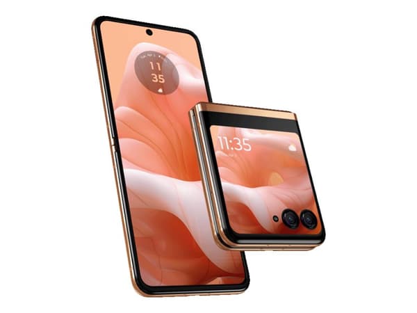 Motorola RAZR 40 Ultra - 5G smarttelefon - dobbelt-SIM - RAM 8 GB / Internminne 256 GB - pOLED display - 6.9" - 2640 x 1080 piksler (165 Hz) - 2x bak Fersken
