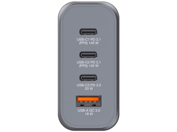 Verbatim GNC-140, Innendørs, AC, 20 V, Sort, Grå
