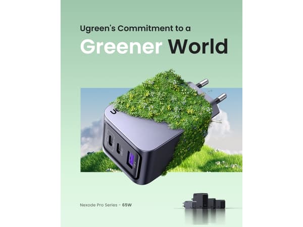 Ugreen 25871, inomhus, AC, Grå
