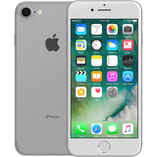 iPhone 7 Silver 32 GB Klass B 100% batteri (refurbished) Silver