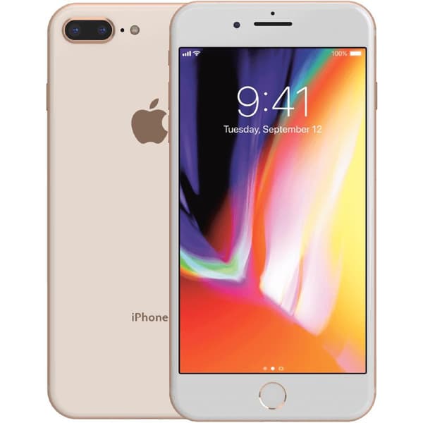 iPhone 8 Plus Gold 64 GB Klass A 100% batteri (refurbished)