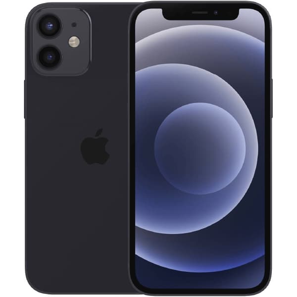 iPhone 12 mini Black 64 GB Klass C 100% batteri (refurbished)