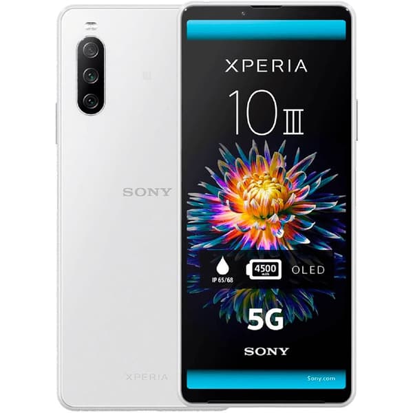 Xperia 10 III White 128 GB Klass B (refurbished) Svart, Vit