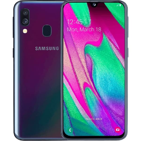 Galaxy A40 Black 64 GB Klass B (refurbished)