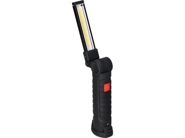 Orno COB LED verkstedlommelykt 2W, 200lm, 1200mAh, sammenleggbar