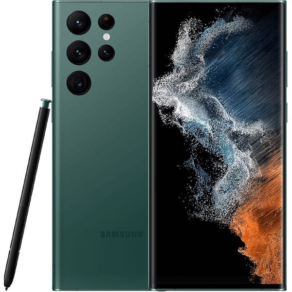 Galaxy S22 Ultra Green 512 GB Klass C (refurbished) Svart