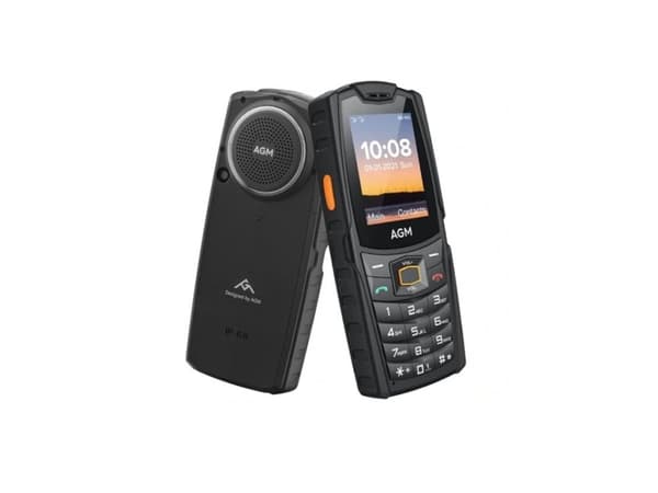AGM M6, Bär, Dubbla SIM-kort, 6,1 cm (2.4"), 0,3 MP, 2500 mAh, Svart Svart