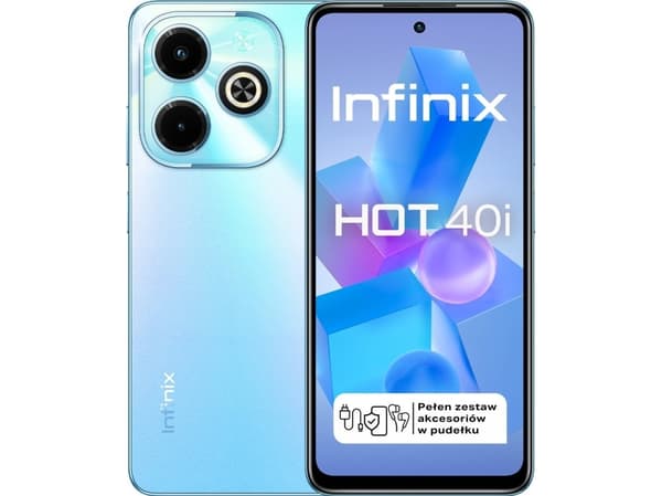 Smartfon Infinix Hot 40i 8/256GB Niebieski (I/X6528B/4-128/PALM BLUE) Blå