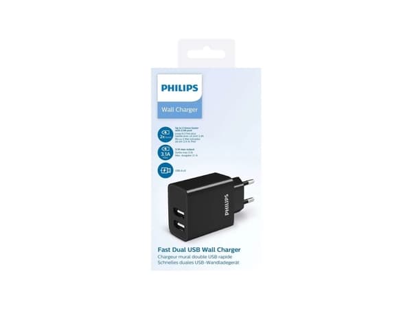 Philips DLP2610/12, Innendørs, AC, 5 V, Sort