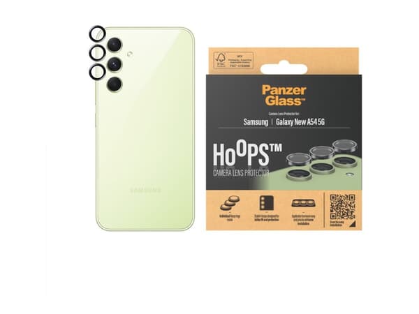 PanzerGlass Hoops - Linsebeskytter for mobiltelefon - svart - for Samsung Galaxy A55